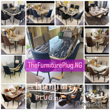 Luxury marble 6 Seater dining Set - The Furniture Plug Nigeria