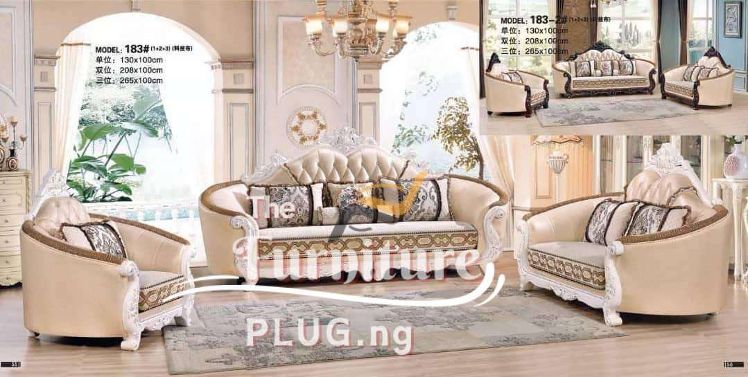 Pre-Order Discount | Premium Royal 7 Seater Fabric Sofa ONLY 1 Luxury Royal Living Room 7 Seater Fabric Sofa