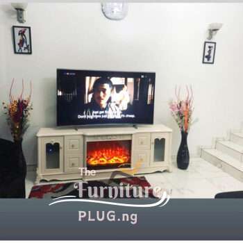Classy 6 Feet Fireplace TV Stand with Decoder Space