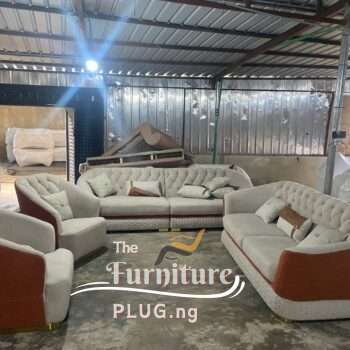 Contemporary Foreign Luxury 7 Seater Leather Sofa
