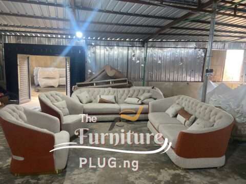 Contemporary Foreign Luxury 7 Seater Leather Sofa