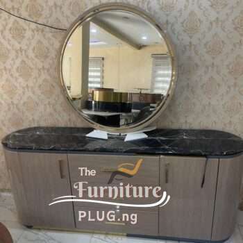 Luxury Contemporary Mirror Console and Dining Side Table