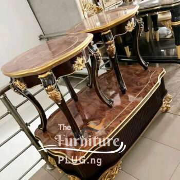 Classy royal center table and 2 side stools