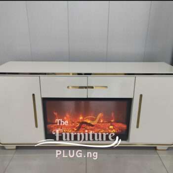 Luxury Contemporary LED Fireplace TV Stand