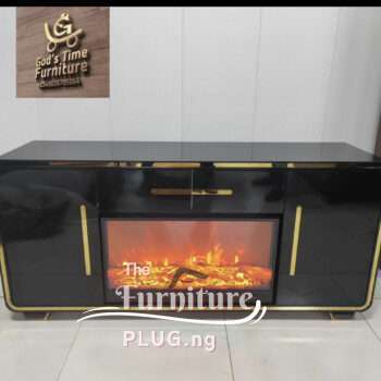 Luxury Contemporary LED Fireplace TV Stand