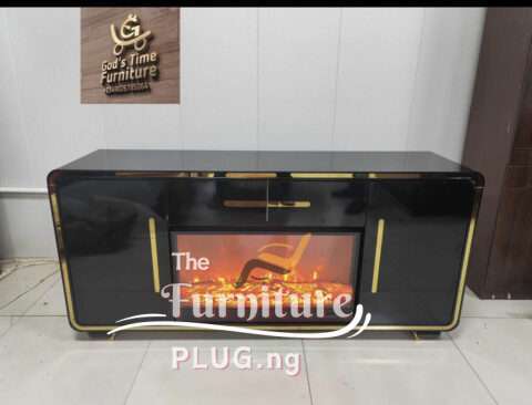 Luxury Contemporary LED Fireplace TV Stand
