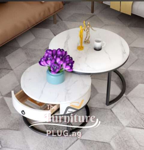 Classy Marble Top 2 in 1 Center Table