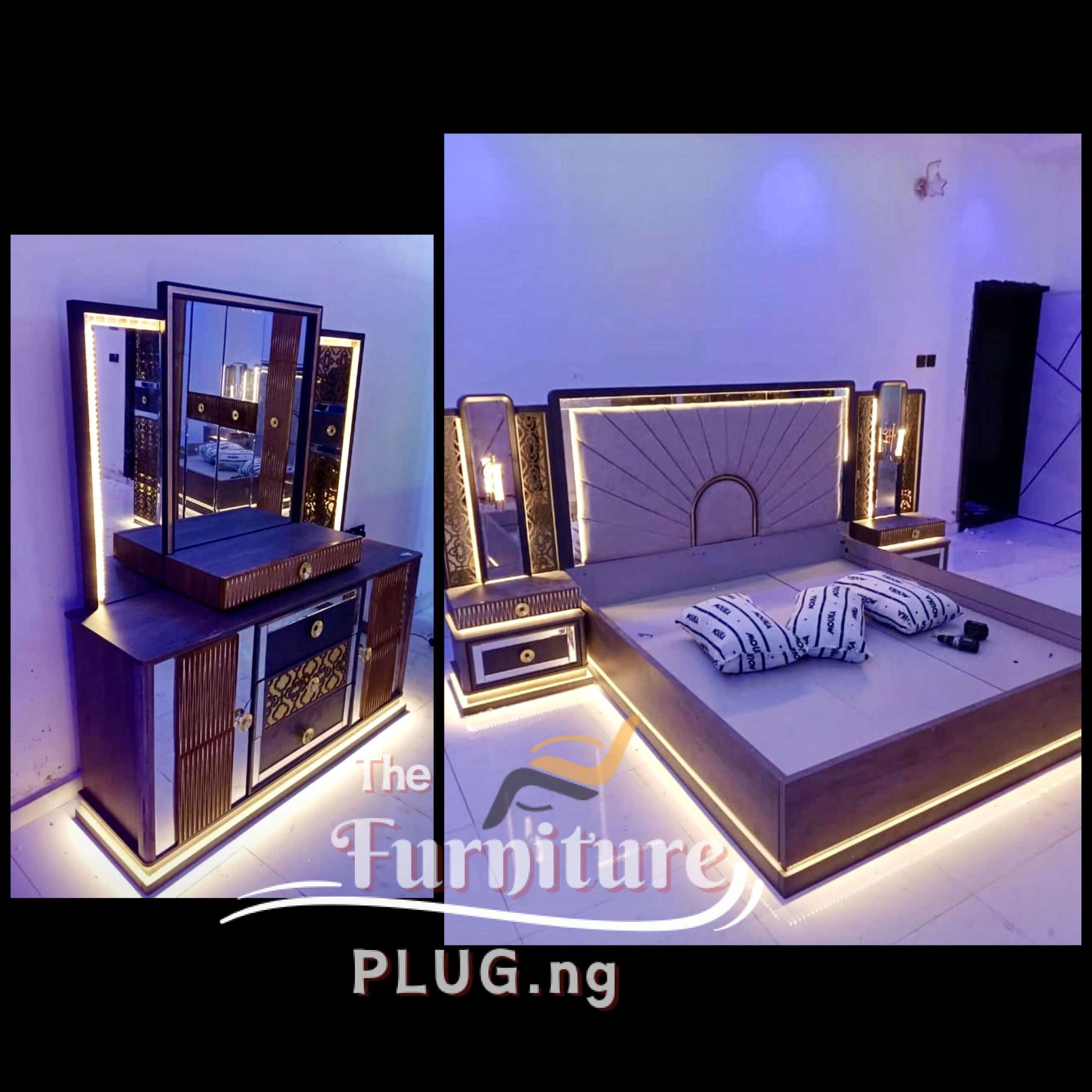 Luxury Contemporary 6by7 Bedset - The Furniture Plug Nigeria