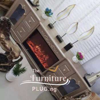 Luxury Contemporary LED Fireplace TV Stand