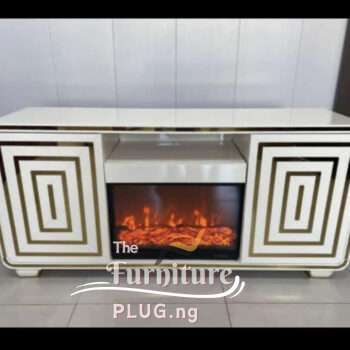 Classy Electronic Fireplace TV Stand with Decoder Space