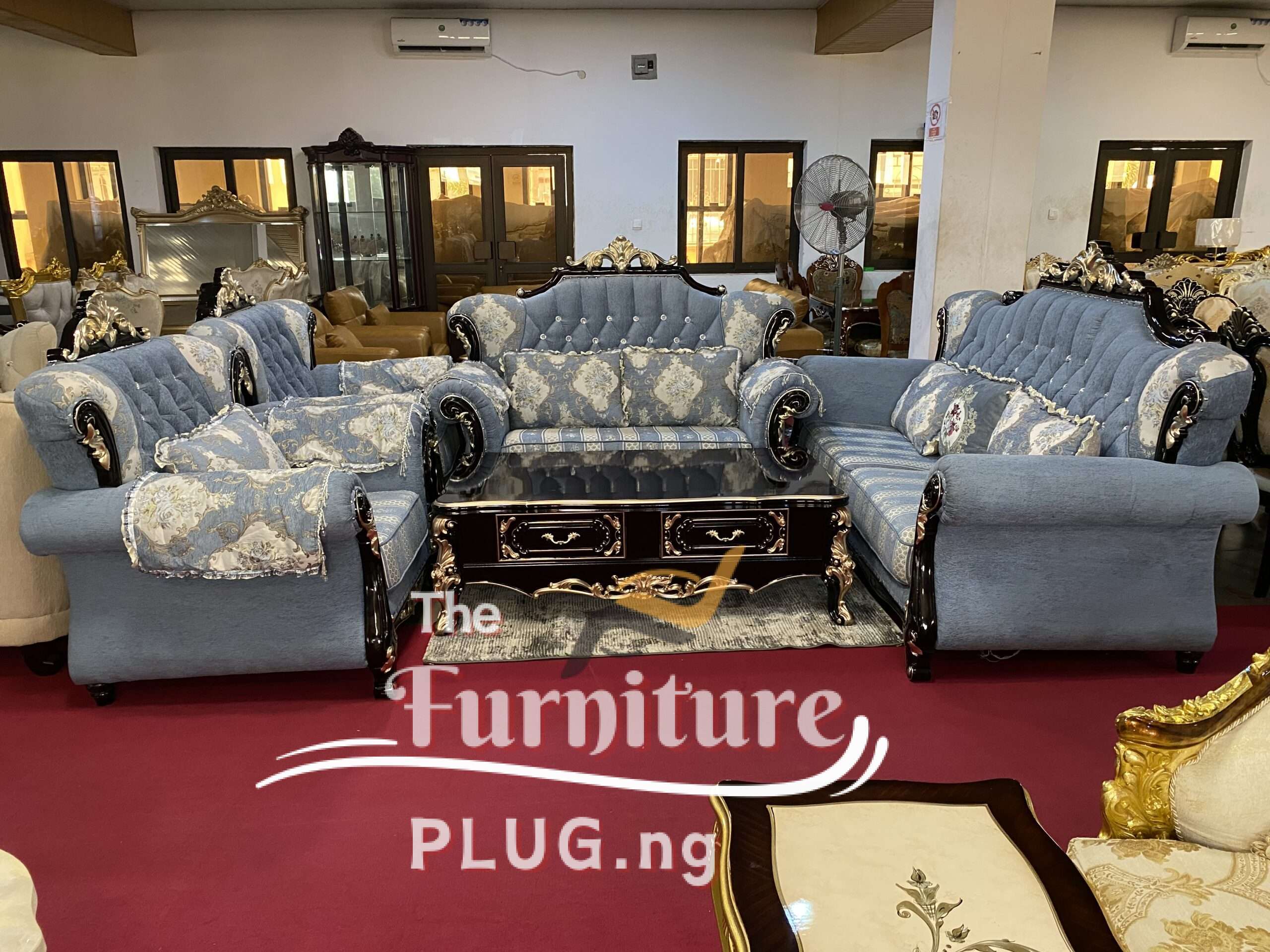 Pre-Order Discount | Premium Royal 7 Seater Fabric Sofa ONLY 1 Luxury Royal Living Room 7 Seater Fabric Sofa