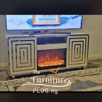 Contemporary LED Fireplace TV stand