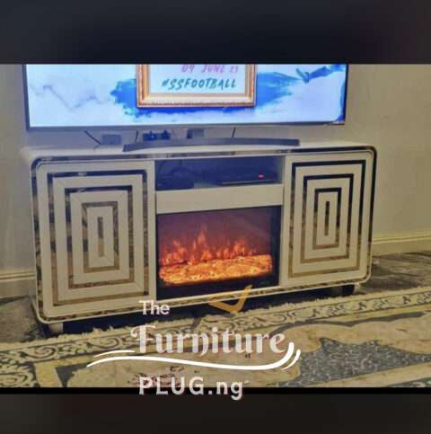 Contemporary LED Fireplace TV stand