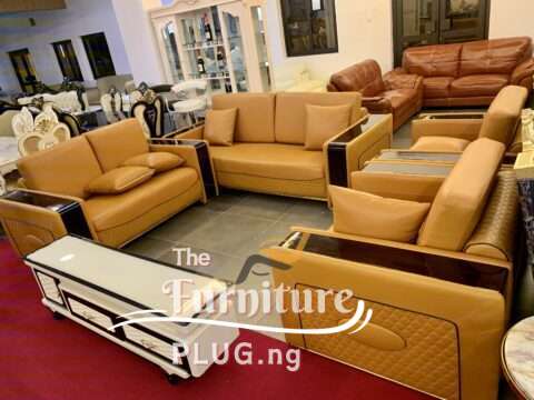 Leather Luxury Living Room 7 Seater Foreign Sofa