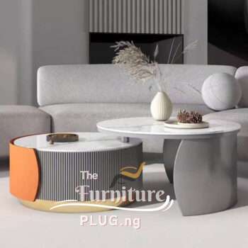 Luxury Contemporary 2 Piece Coffee Center Table