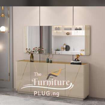 Luxury Console Mirror and Dining Side Board Set