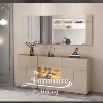 Contemporary Mirror Console and Side Board Table