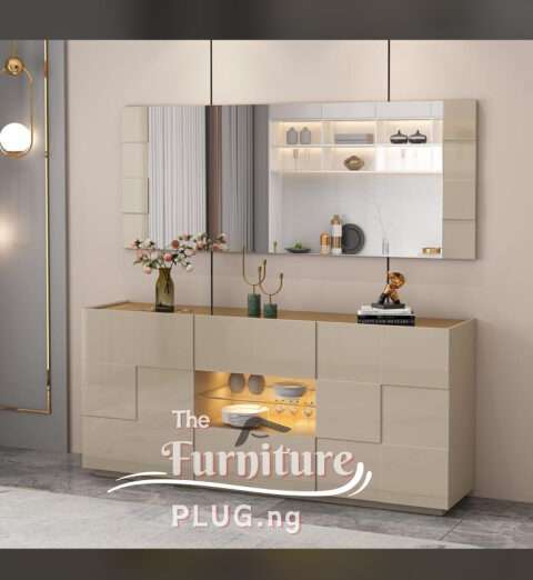 Contemporary Mirror Console and Side Board Table