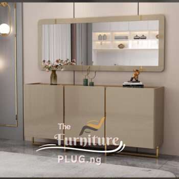 Contemporary Mirror Console and Side Board Table