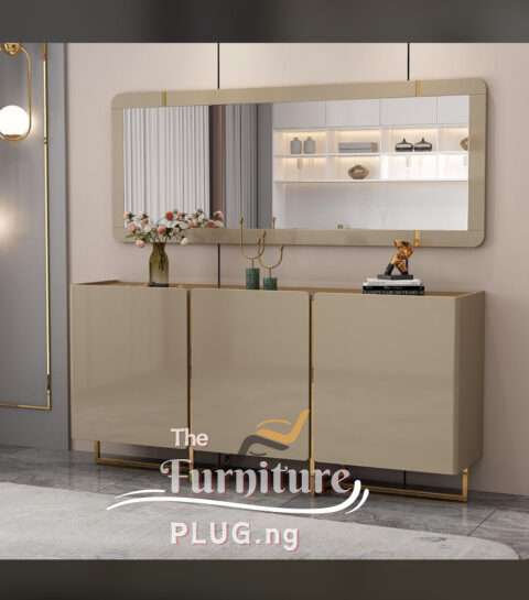 Contemporary Mirror Console and Side Board Table