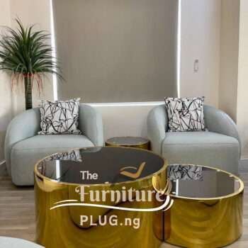 Luxury Contemporary 3 in 1 Coffee Table - Gold frame