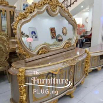 Turkish Design Royal Console Mirror and Dining Side Board Set