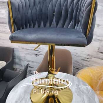 Luxury Bar Stool with Golden Stand