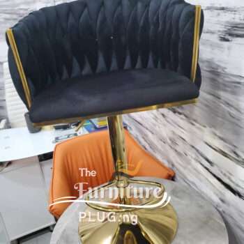 Luxury Bar Stool with Golden Stand