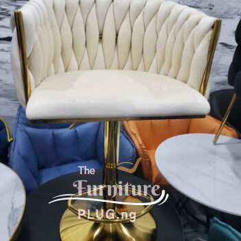 Luxury Bar Stool with Golden Stand