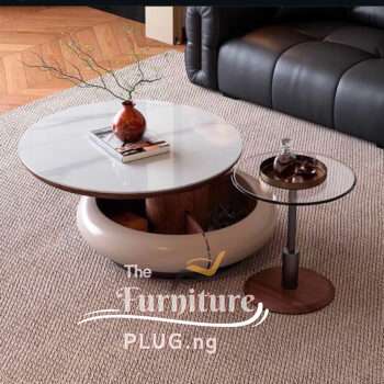 Contemporary Luxury Center table with Single Stool