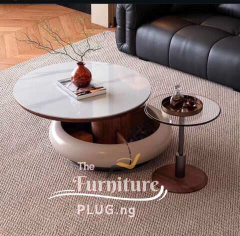 Contemporary Luxury Center table with Single Stool