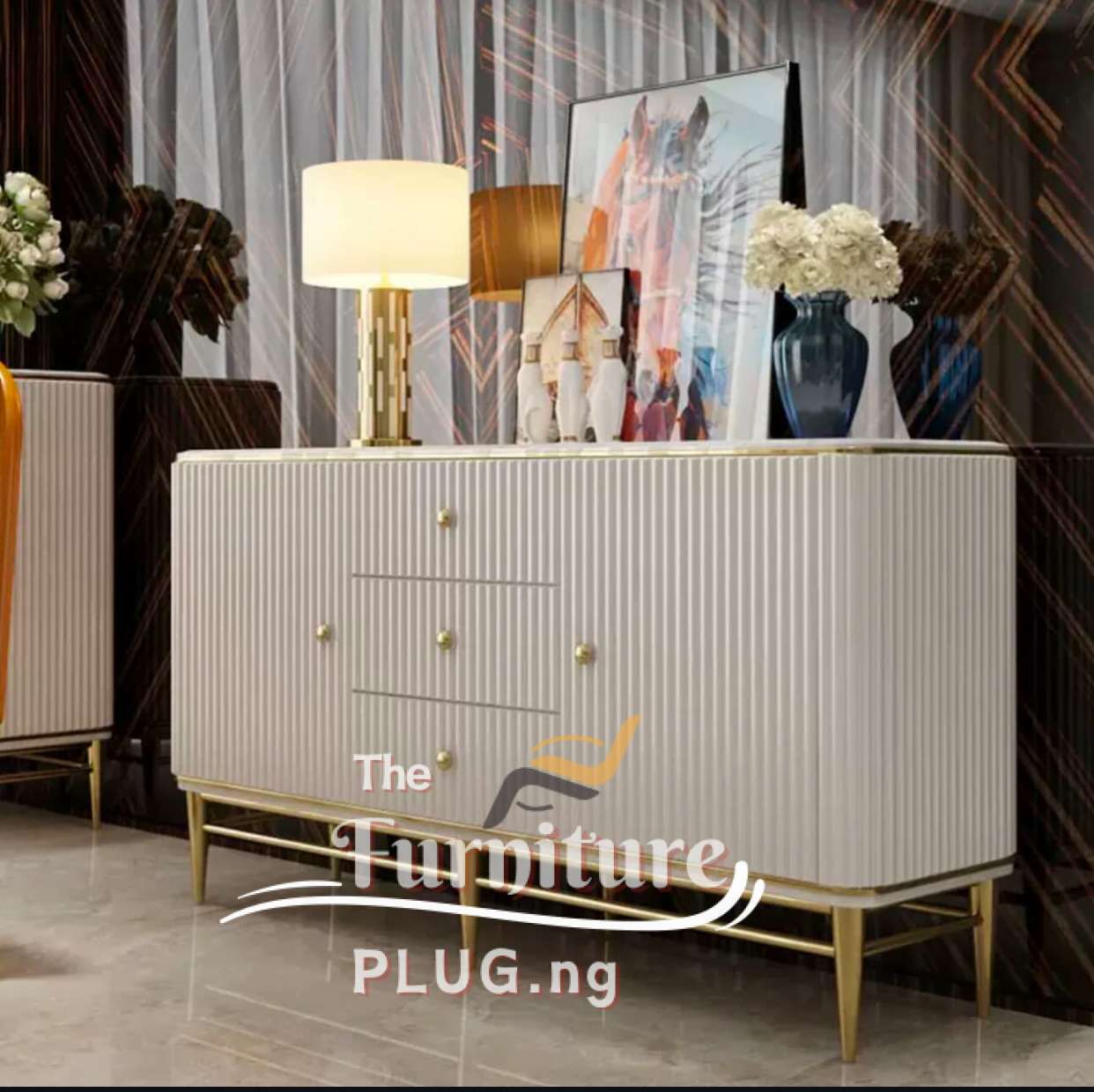 Luxury Contemporary Console Stand and Dining Area Side Board