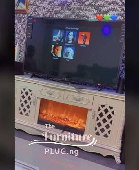 Classy Electronic Fireplace TV Stand with cabinets