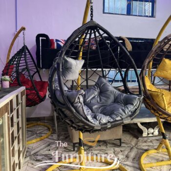 Outdoor Rattan Swing Chair -With Cushion