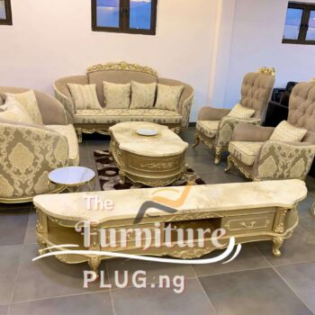 Luxury Royal Living Room 7 Seater Fabric Sofa