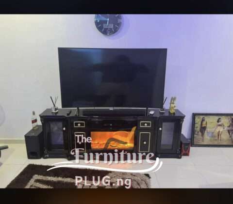Classy 6 Feet Fireplace TV Stand with Decoder Space