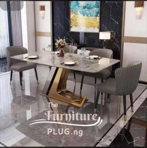 Luxury Contemporary 6 Seater Dining Set