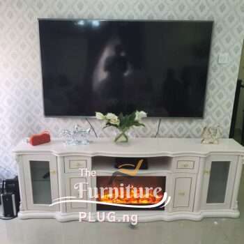 Contemporary 6 Feet LED Fireplace TV stand
