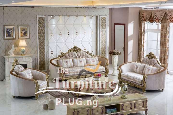 Pre-Order Discount | Premium Royal 7 Seater Fabric Sofa ONLY 1 Luxury Royal Living Room 7 Seater Fabric Sofa