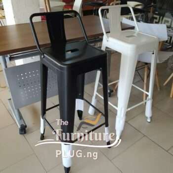 Classy Metal High Backrest Bar Stools without Arms