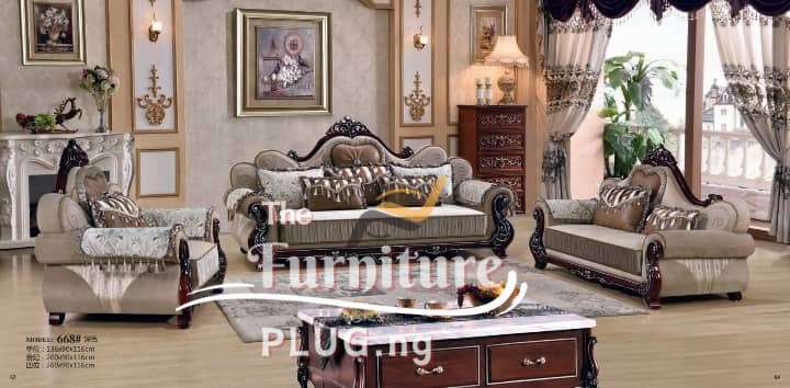 Pre-Order Discount | Premium Royal 7 Seater Fabric Sofa ONLY 1 Luxury Royal Living Room 7 Seater Fabric Sofa