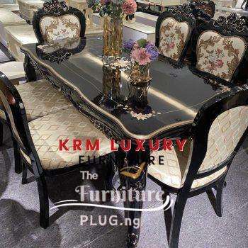 black royal dining set