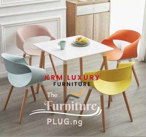 4 seater contemporary wooden dining set