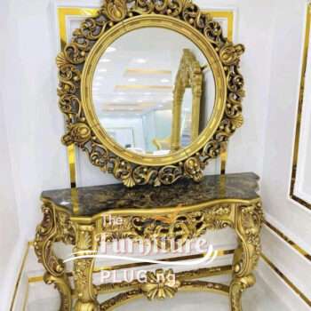 Royal Mirror Console and Table Set