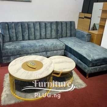 6 Seater L Shape Sectional Sofa with Single Accent Chair