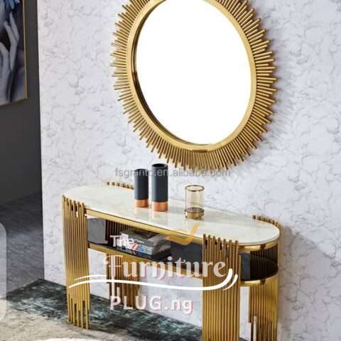 Luxury Contemporary Mirror and EntryWay Console Stand