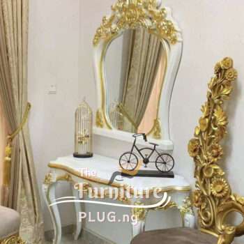 Royal cream and gold Mirror Console and Table