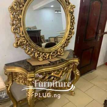 Royal Mirror Console and Table Set