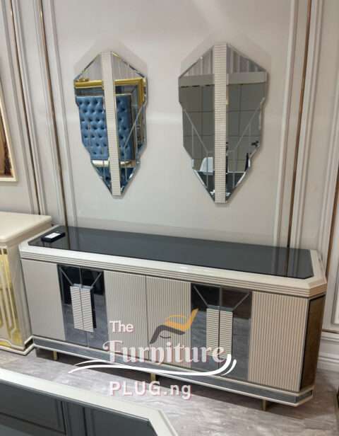 Contemporary Luxury Mirror Console and Dining Side board