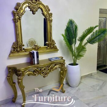 Luxury Royal Antique Mirror and Table Console